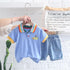 Children's Comfortable Simple Polo Jeans Set